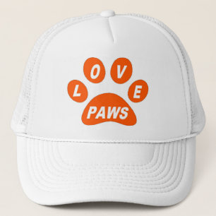 Paws Amour casquette sur Paws Orange