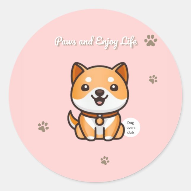 Paws and Enjoy Life Stickers (Devant)