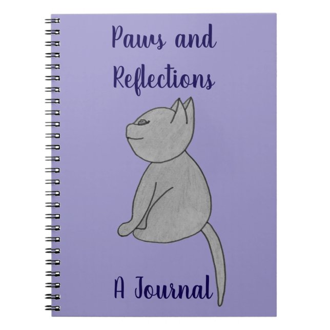 Paws and Reflections Journal Notebook (Devant)