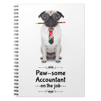 Pawsome Comptable Carnet Spiral