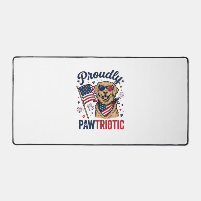 Pawtriotique chien conception de t-shirt vintage p (Recto)