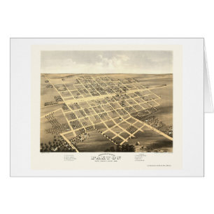 Paxton, carte panoramique de l'IL - 1869