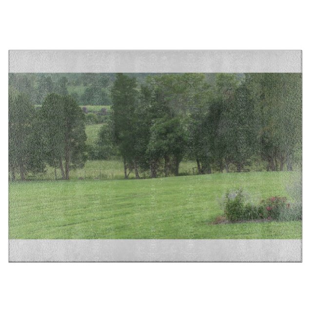 Pays 1 planche à découper en verre (Devant)