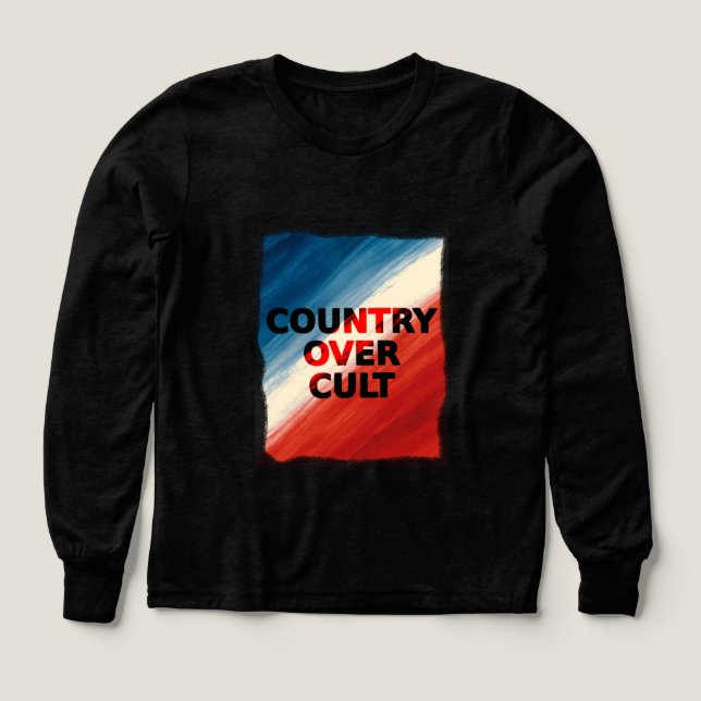 Pays avant culte – Rayures patriotiques (Motif recto)