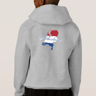 Pays-Bas Carte Drapeau Souvenir Moderne, Dos