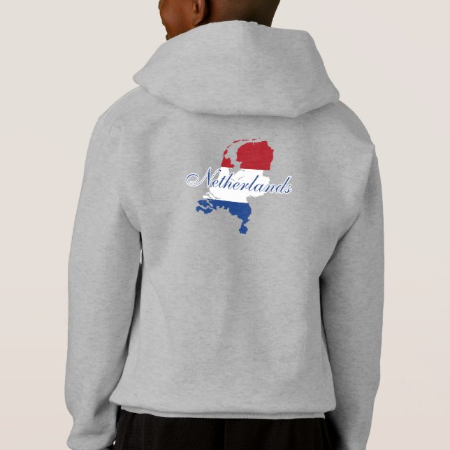Pays-Bas Carte Drapeau Souvenir Moderne, Dos (Dos)
