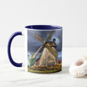 Pays-Bas Windmill Landscape Mug