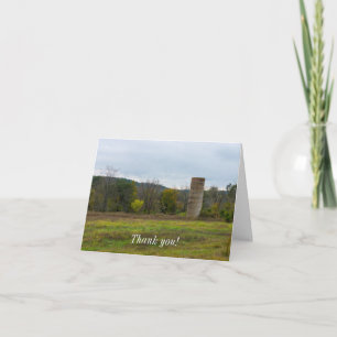 Pays Carte de remerciements du paysage Silo