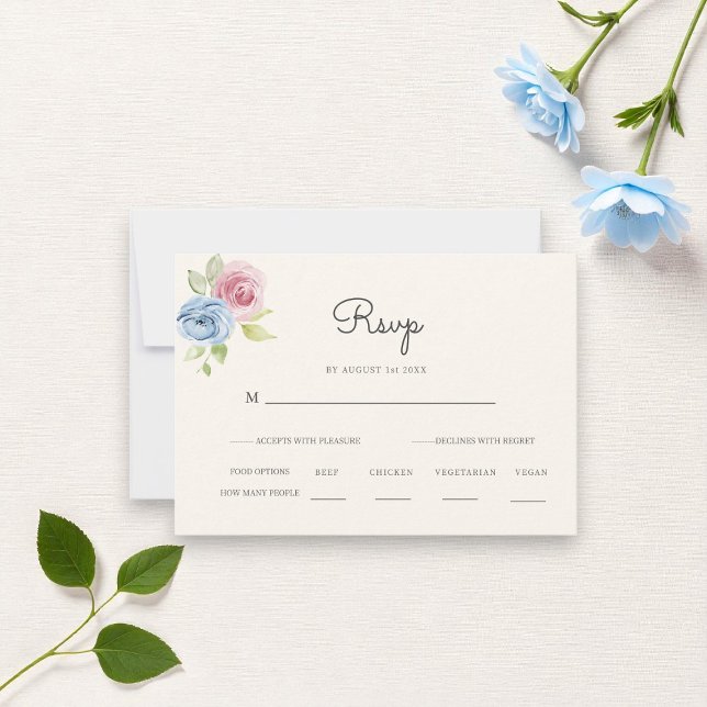 Pays chic pastel et crème  Réponse de mariage  (Créateur téléchargé)