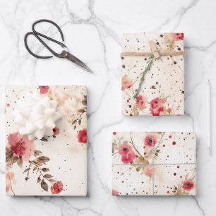 Pays Cottage papier d'enveloppement floral