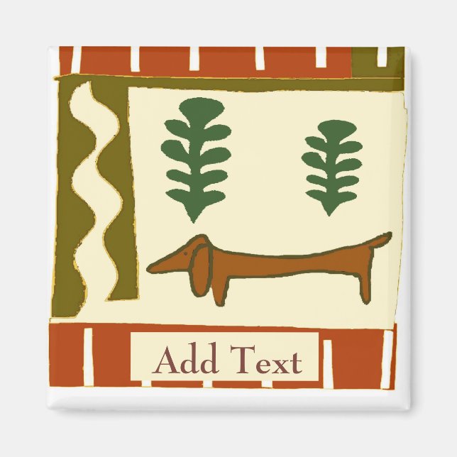 Pays Dachshund Magnet (Devant)