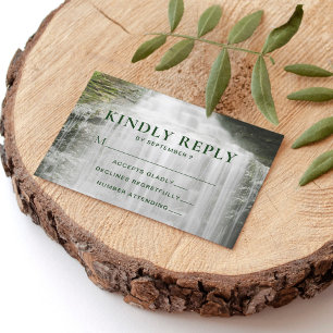 Pays de cascade Mariage extérieur RSVP