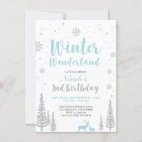 Pays des merveilles d'hiver - Invitation pour 2e a