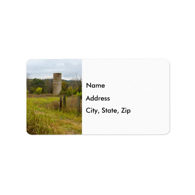 Pays Étiquettes de adresse Silo (Devant)