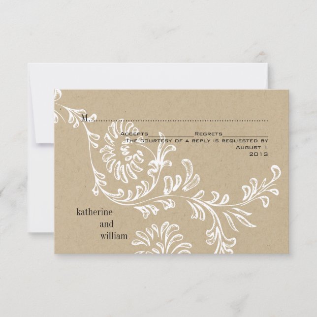 Pays Floral Mariage RSVP (Devant)