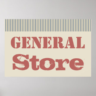 Pays Général Boutique Poster d'art mural Décor d'i