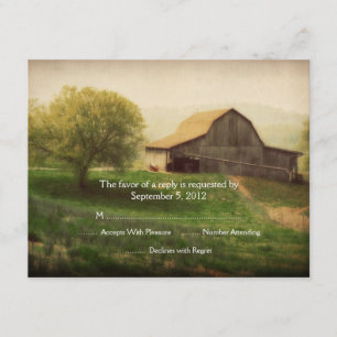 Pays Grange Vintage Mariage RSVP