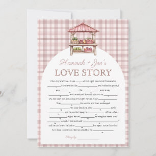 Pays marché nuptiale douche Love Story Carte de je