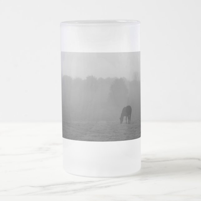 Pays Matin Gris Verre Frosted Beer Mug (Centre)
