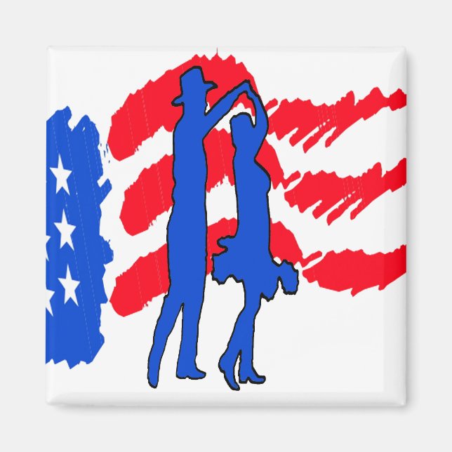 PAYS OCCIDENTAL DANSER CADEAU MAGNET (Devant)