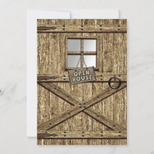 PAYS OUVERT HOUSE INVITATION - PORTE RUSTIQUE