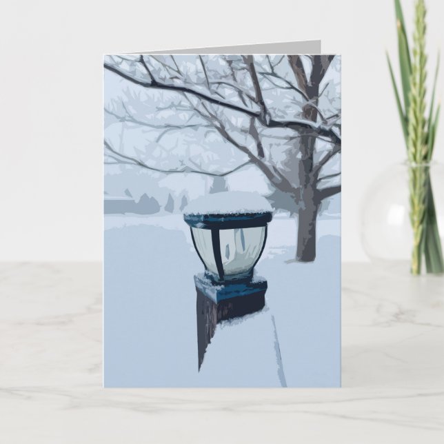 Pays paysage hiver neige scène avec poteau (Devant)