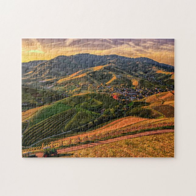 Pays Pittoresque Puzzles Mountain Art Complexe Jig (Horizontal)