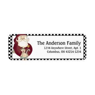 Pays/Prim Noël Père Noël Étiquettes de adresse