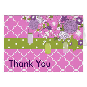 Pays Russe Mason Jar Carte de remerciements