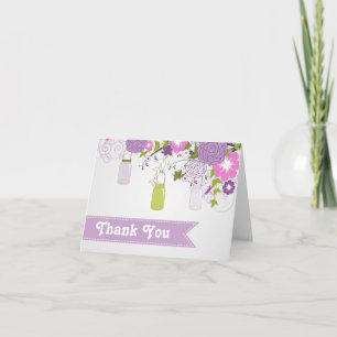 Pays Russe Mason Jar Carte de remerciements