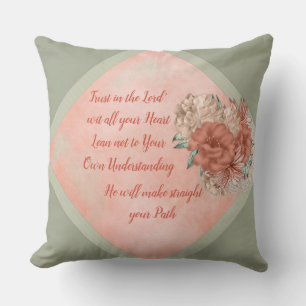 Pays Vintage Coussin réversible Confiance au Seign