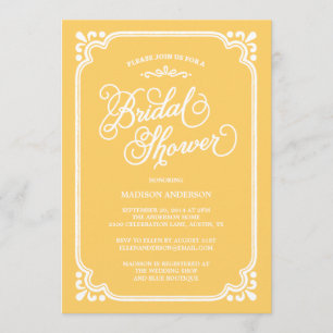 Pays Vintage  Invitation à la douche nuptiale