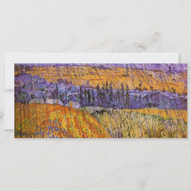 Paysage à Auvers en pluie par Vincent van Gogh (Devant)