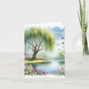 Paysage à l'aquarelle serein et vierge
