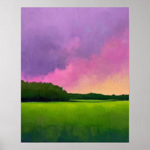 Paysage Abstrait Art mural imprimable, Abstrait