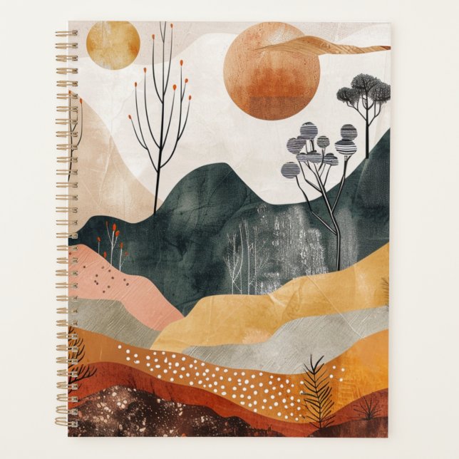 Paysage Abstrait de Boho (15) (Devant)
