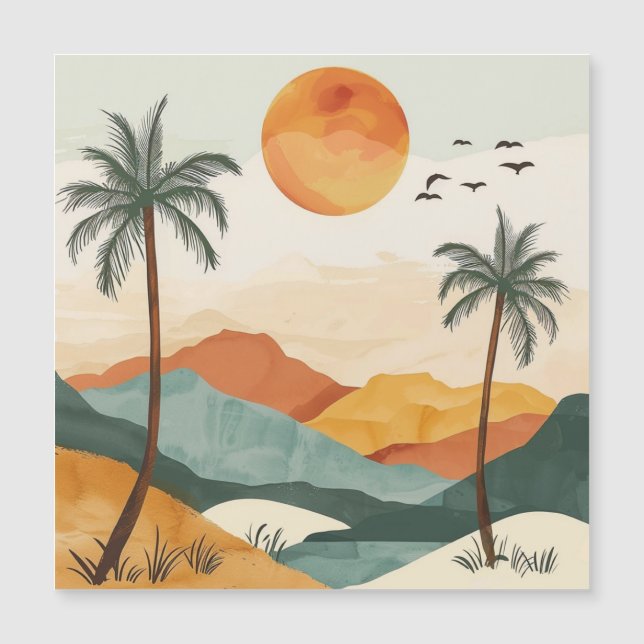Paysage Abstrait de Boho (16) (Devant)