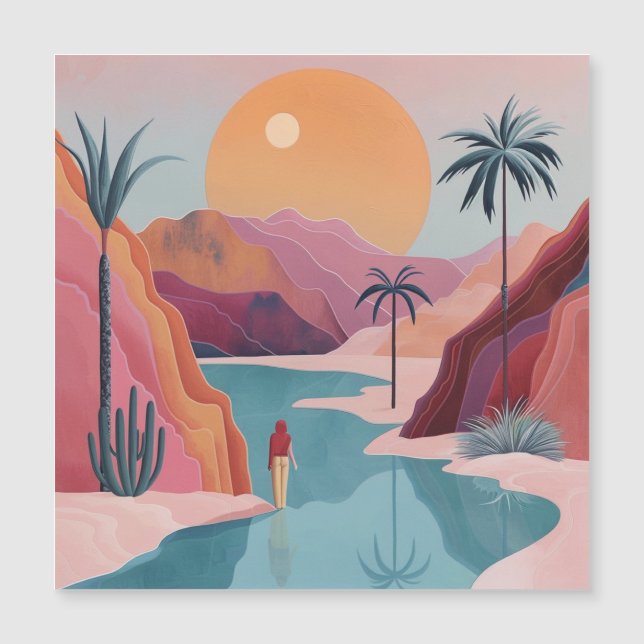 Paysage Abstrait de Boho (18) (Devant)