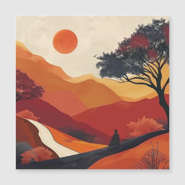 Paysage Abstrait de Boho (19) (Devant)