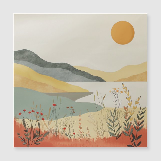 Paysage Abstrait de Boho (25) (Devant)