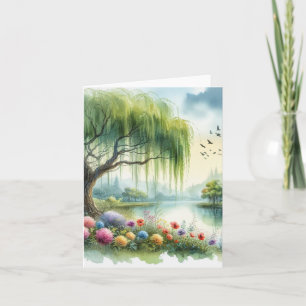 Paysage aquarelle serein vierge