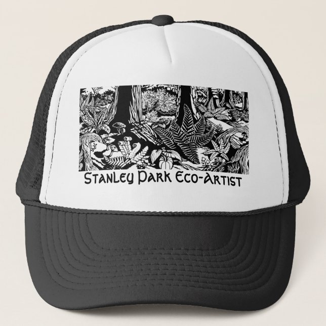 Paysage Art Casquette Stanley Park Eco-Art Casquet (Devant)