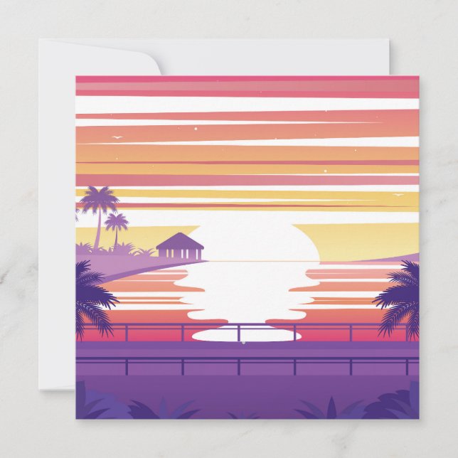 Paysage au coucher du soleil (Devant)