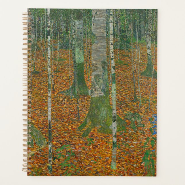 Paysage automnal de Klimt dans une forêt de boulea (Devant)