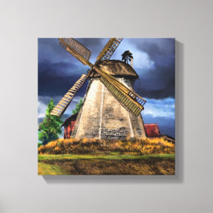 Paysage aux Pays-Bas Impression sur toile