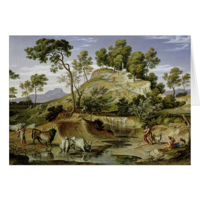 Paysage avec des bergers et des vaches (Devant horizontal)
