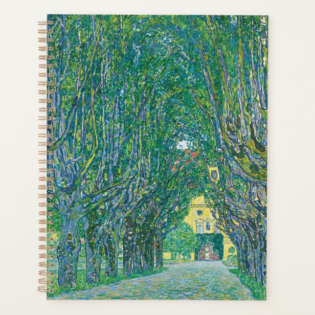 Paysage classique de Klimt vert, nature, art fin (Devant)