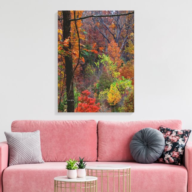 Paysage d'automne sur toile enveloppée (Insitu(Salon))