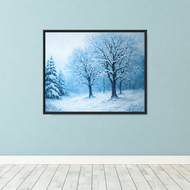 Paysage de chemin forestier sur toile (Insitu (Plancher de Bois))
