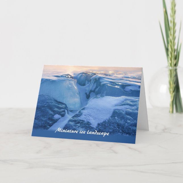 Paysage de glace miniature CC0718 Carte de voeux (Devant)